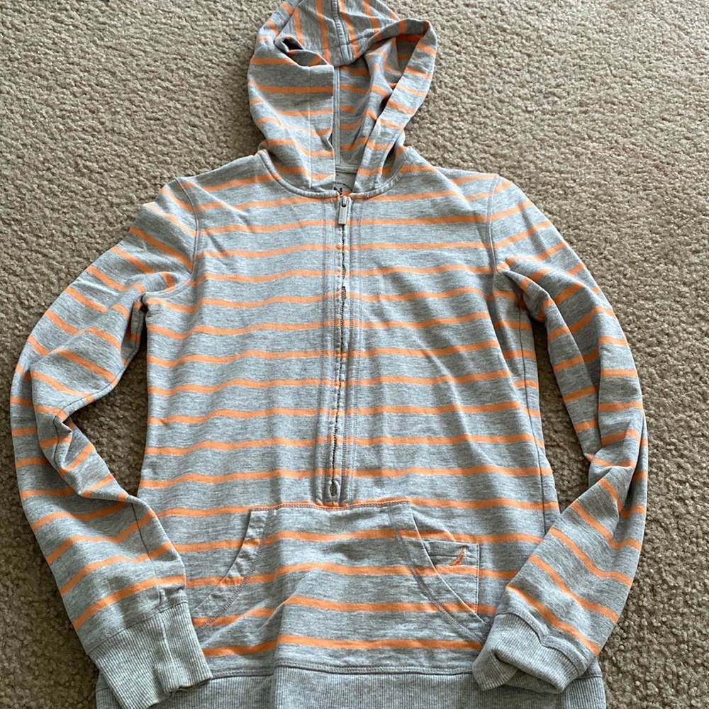 Oranage and grey Nautica hoodie